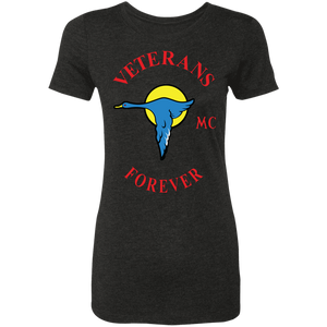 Veterans Forever goose logo with black 4500x5400 NL6710 Ladies' Triblend T-Shirt
