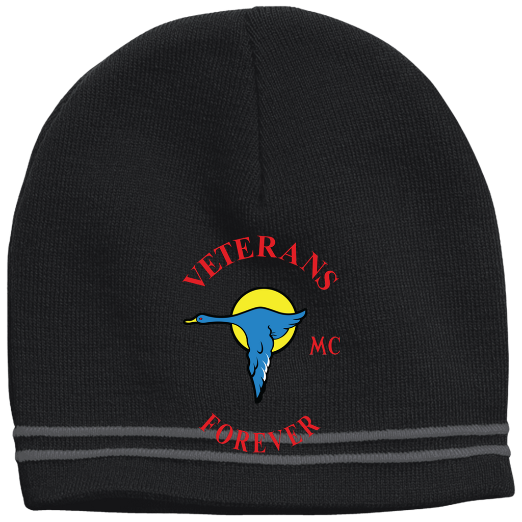 Veterans Forever goose logo with black 4500x5400 STC20 Colorblock Beanie